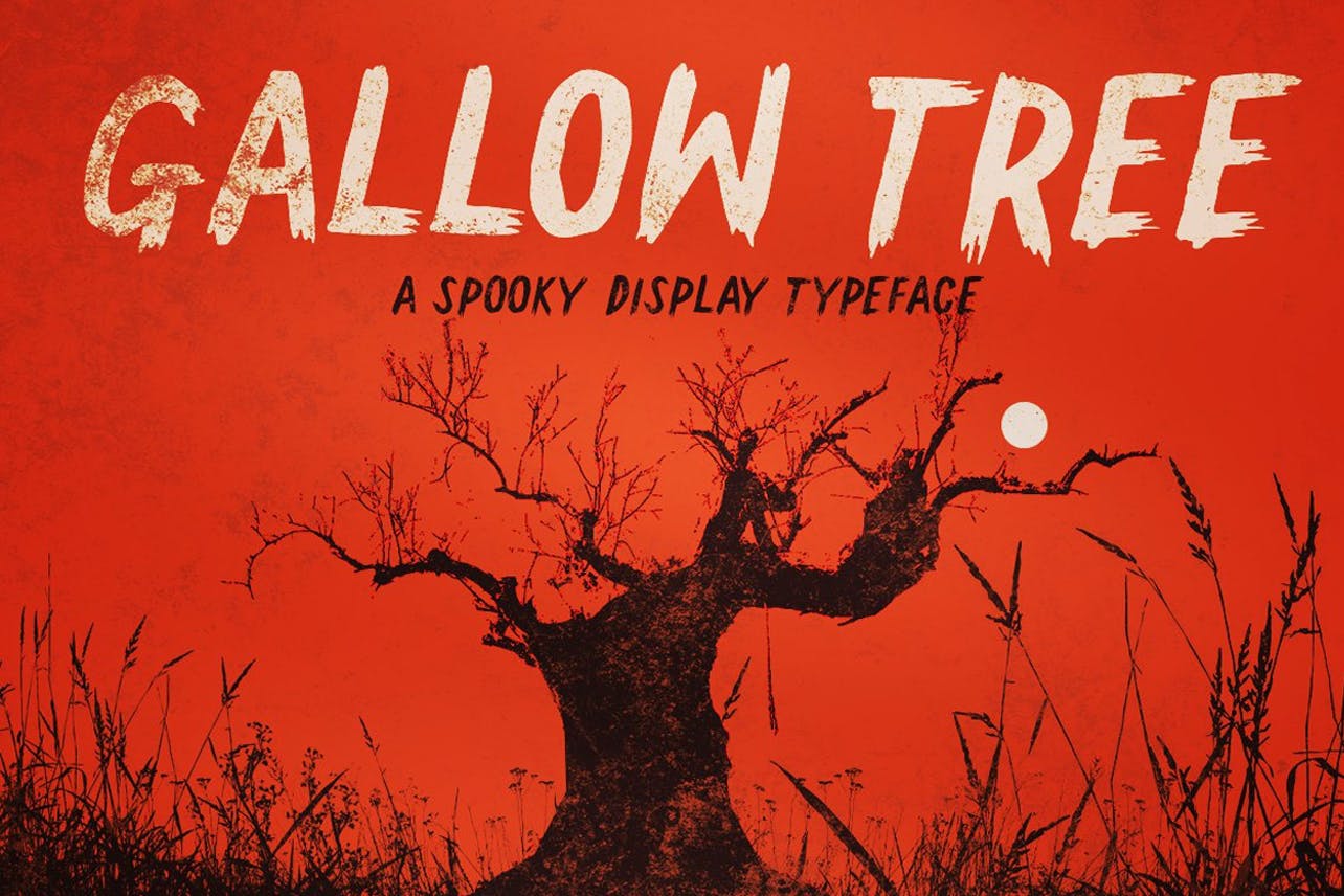 Gallow Tree A Spooky Display Typeface - Halloween Fonts for 2019