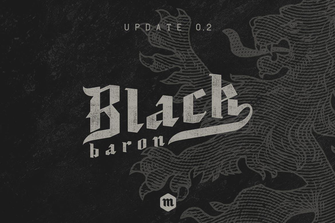 Update 0.2 Black baron - Halloween Fonts for 2019