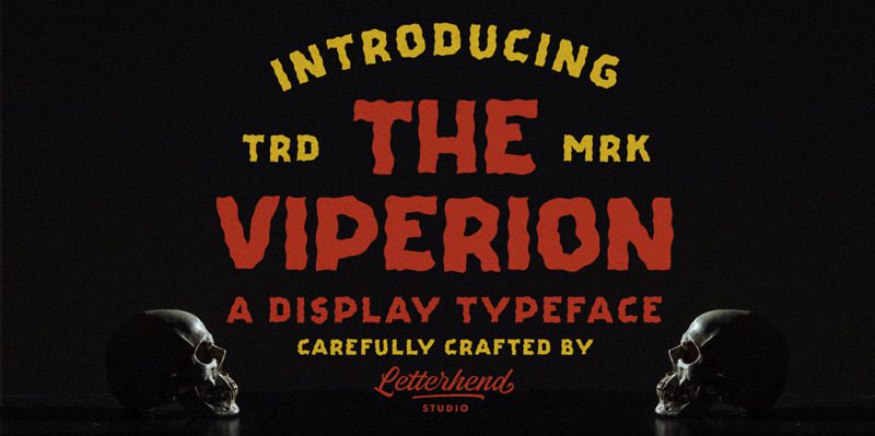 the viperion spooky fonts 2022