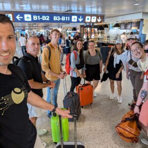 Buckeye Innovation Team at the airport